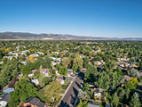 aerial view of residential area in Fort Collins