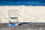 Glass of water which is half-full