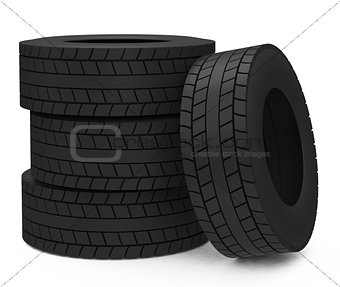 The car tires