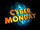 Cyber Monday  - Gold 3D Words.