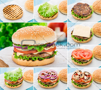 Home made burger. Step by step.