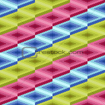 Seamless pattern with rhombic details