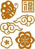 Oriental traditional background pattern design