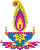 diwali candle light