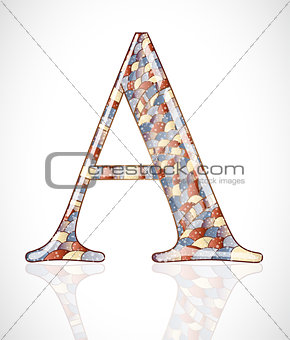 Abstract letter A.