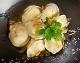 potato and mushrooms dumplings .Dim Sum