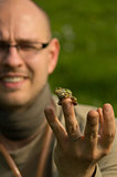 Guy with frog