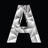 crystal letter  A