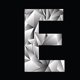crystal letter  E