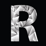 crystal letter  R