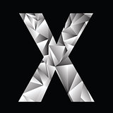 crystal letter  X