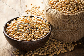 Soy beans in a Bowl