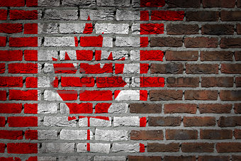 Dark brick wall - Canada
