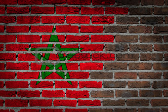 Dark brick wall - Morocco