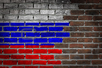 Dark brick wall - Russia