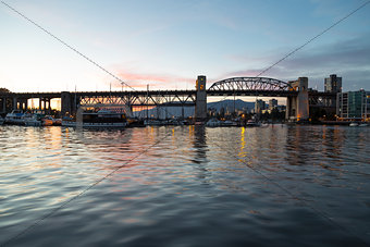 The Burrard Street Bridge Of Vancouver