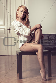 female in sexy indoor portrait 