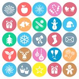 Christmas and winter icons
