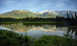 A tarn along the Alaska Mountains