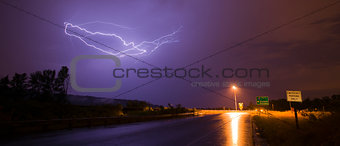 Spectacular Display Lightning Strike Eectrical Charge Thunder St
