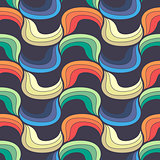 Seamless wave pattern, vector background
