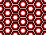 Design seamless colorful hexagon geometric pattern