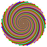 Design multicolor twirl rotation background
