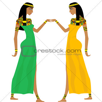 Ancient Egyptian women dancing