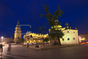 Krakow old town main market square