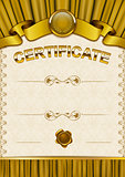 Elegant template of certificate, diploma