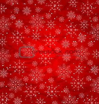 Christmas red wallpaper, snowflakes texture