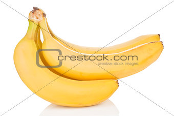 Bananas isolated.