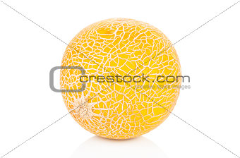 Yellow melon isolated.