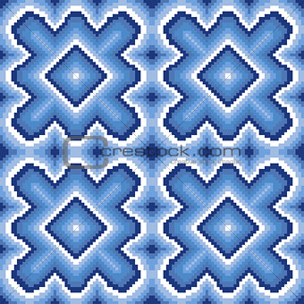 Seamless pattern with winter motif