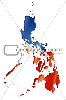 Philippines flag map