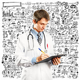 Doctor Man With Write Board