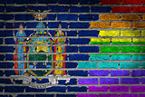 Dark brick wall - LGBT rights - New York