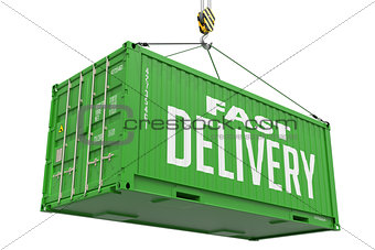 Fast Delivery - Green Hanging Cargo Container.