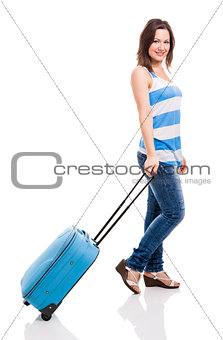 Woman ready for travel