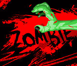 Cartoon of a zombie hand