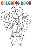 Coloring book with flower theme 5