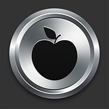 Apple Icons on Metallic Button Collection