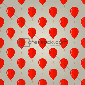 Vector background for red balloons