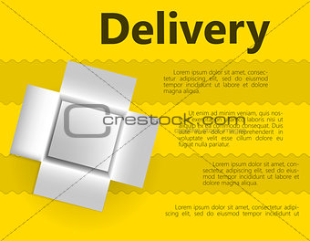 Vector illustration for delivery gift.