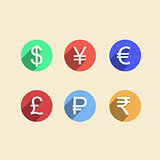 Flat vector icons for moneymaker