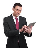 Young Businessman Using Digital Tablet