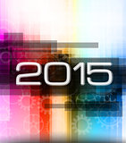 2015 high tech new year background