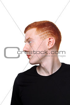 Portrait of a redhair teenager