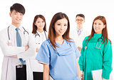 Professional medical doctor team standing