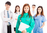 Professional medical doctor team standing